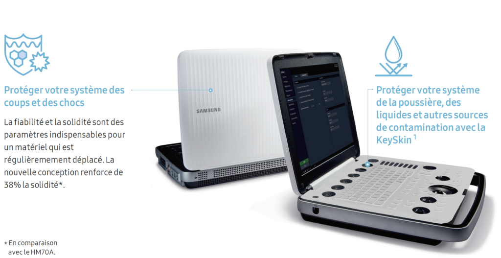 Echographe portable Samsung HM70EVO solidité